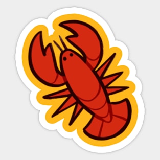 Funny Red Lobster Sticker